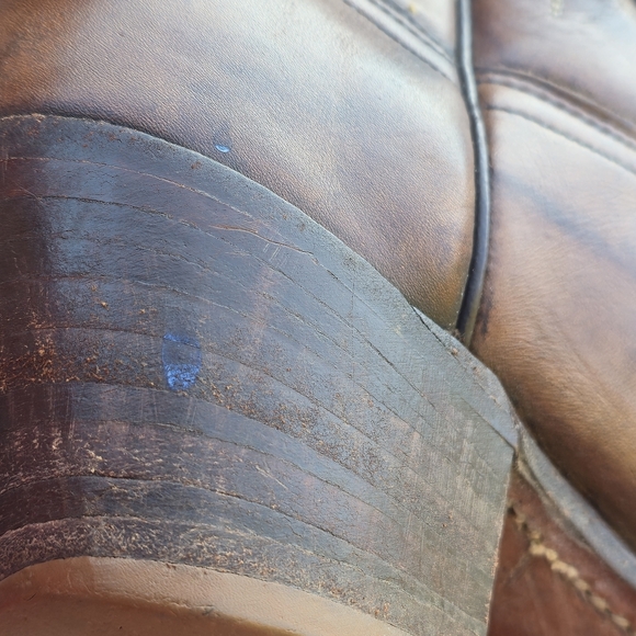 Frye Western Boots Brown Leather Vintage Size 6b - Picture 11 of 11